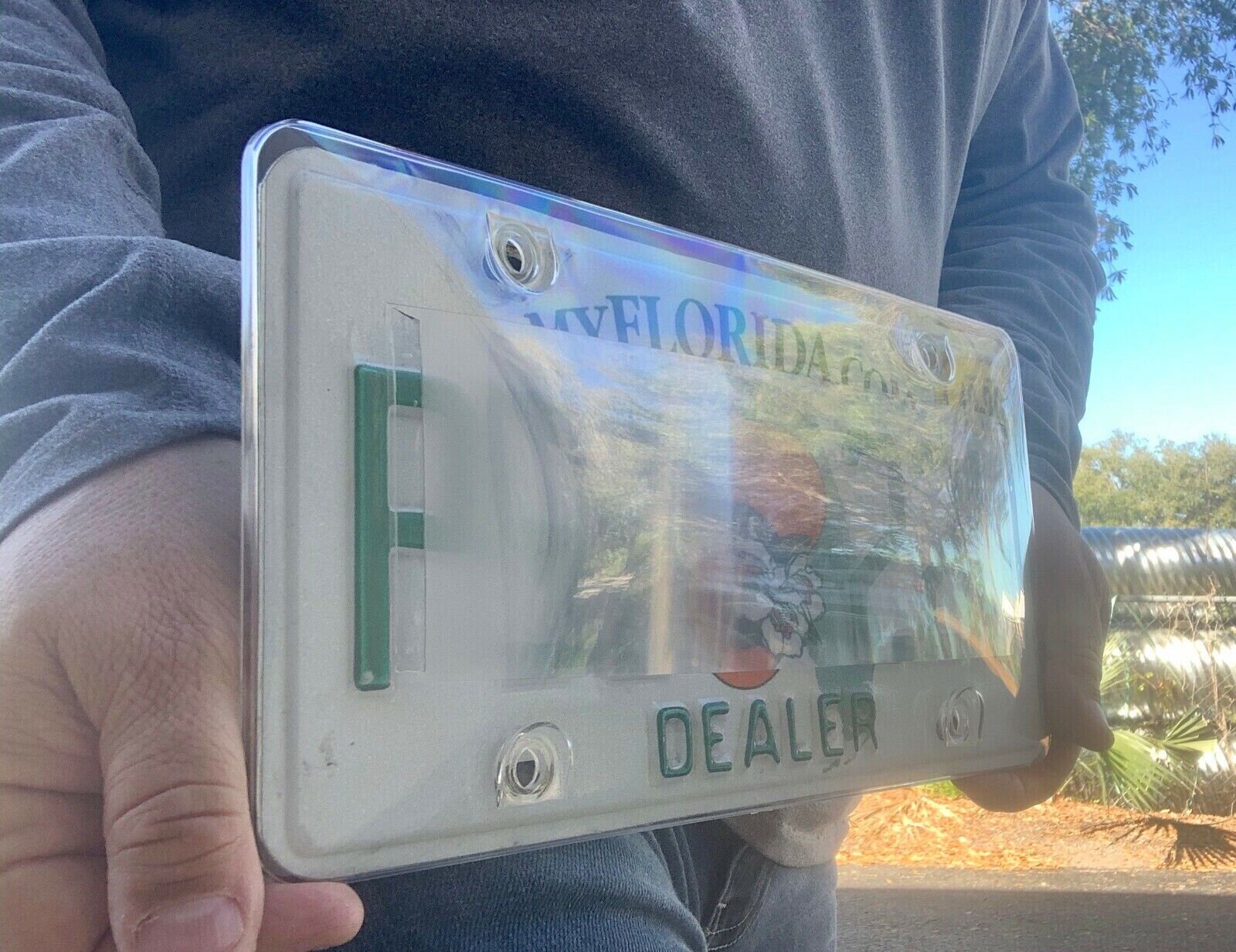 Clear Lens License Plate Cover against Red Light / Speed Photo Camera Blocker Protector - Click Image to Close